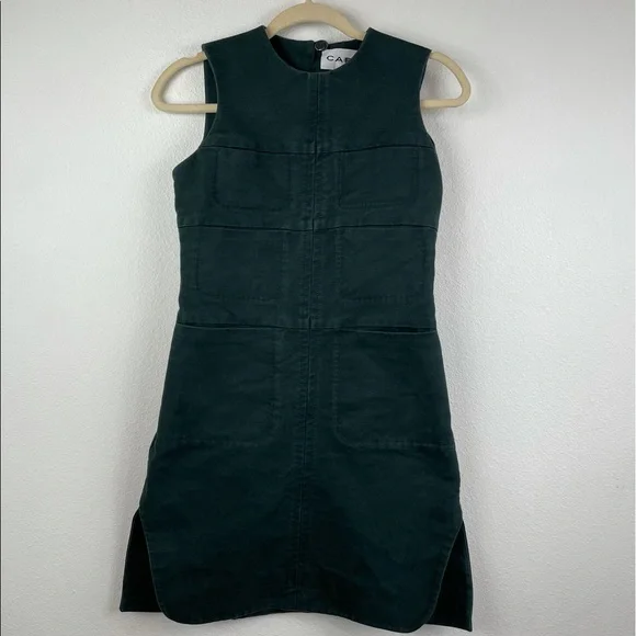 CARVEN Dexter Shift Dress in Green Size 34 - Picture 2 of 11